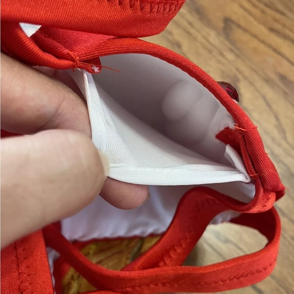 ROYAL SMEELA Belly Dance Dress Costume Dancer Red Gold size S/M NEW w/ Defect - Picture 12 of 15